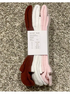 Lululemon Unisex Daily Essential Quarter Length Socks, 3-pack, Size XL, NWT